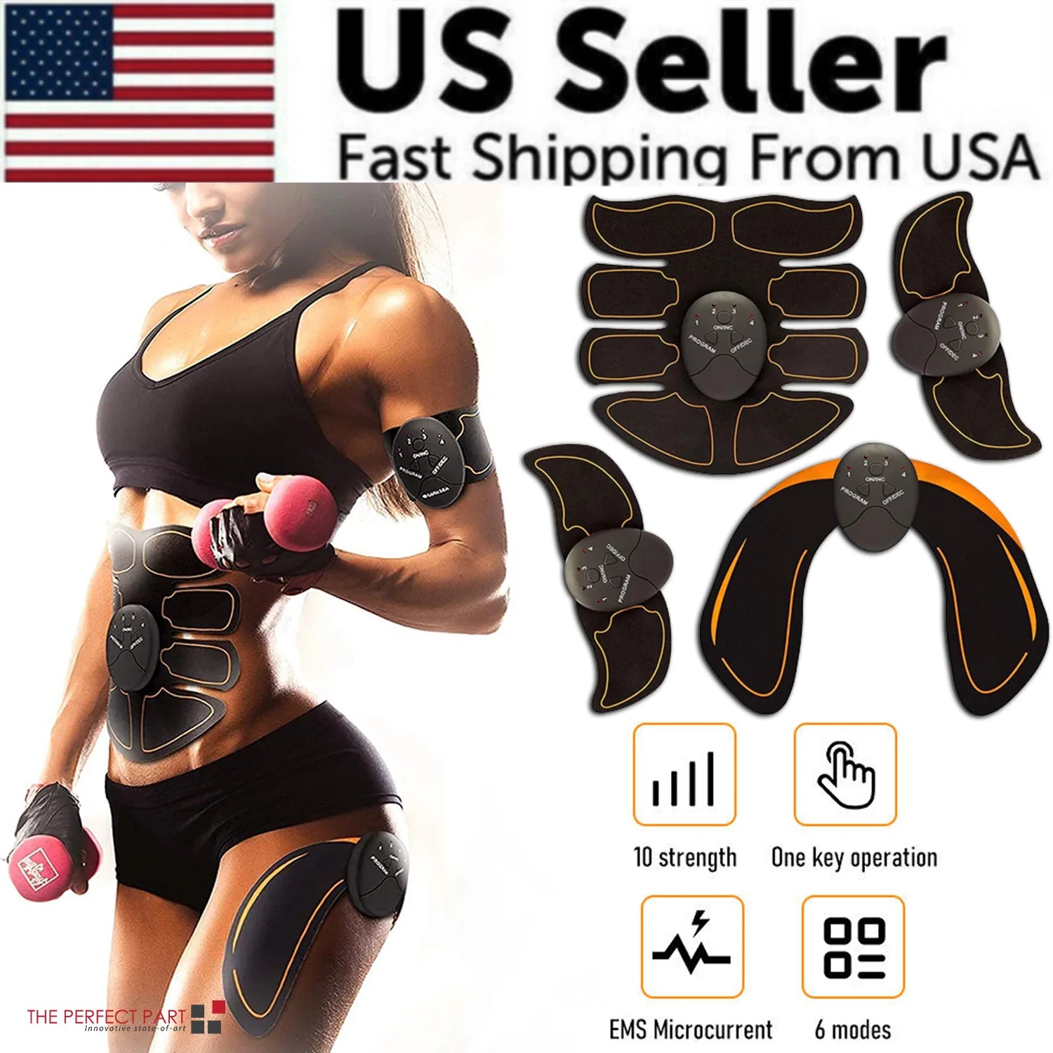 Ultimate EMS Abdominal Muscle Toner - Fitness Gym Belt for Effective Core Training