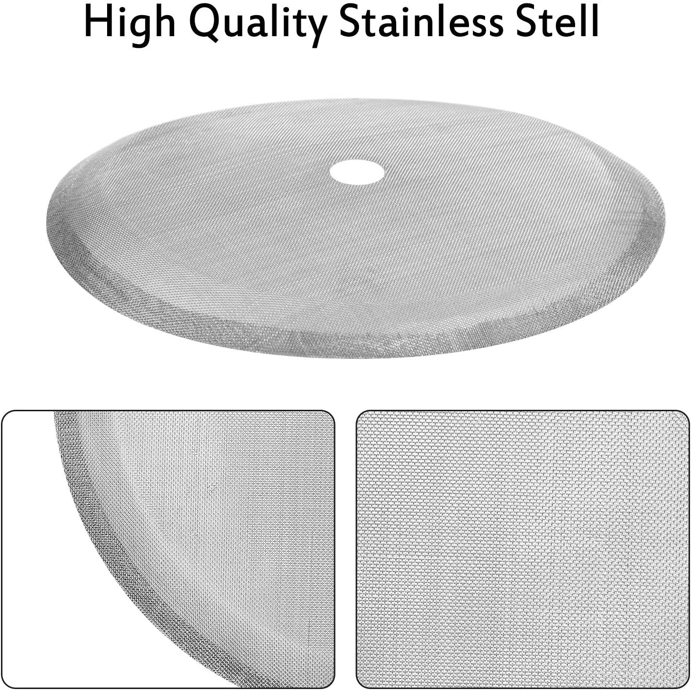 French Press Replacement Cafetiere Filter Mesh Screen Coffee French Press Filters 4 Inch Stainless Steel Reusable Mesh Filter for 8 Cup/ 34 OZ/ 1000 Ml Coffee Tea Makers (24 Packs)