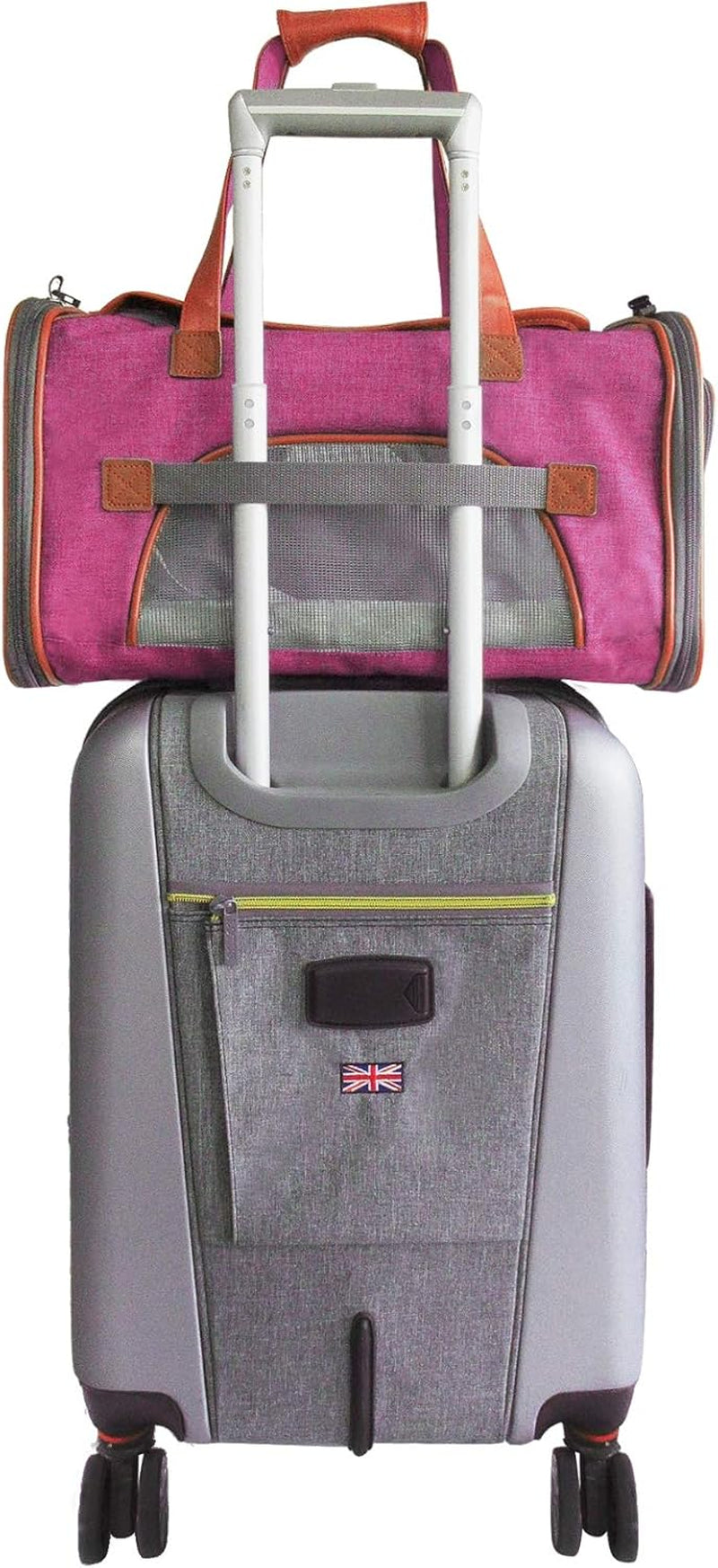 Airline Approved Soft Sided Pet Carrier, Low Profile Gold Series Tote, Premium Brand Self Locking Zippers, under Seat Compatibility, Plush Faux Fleece Bedding with a Sturdy Plywood Base