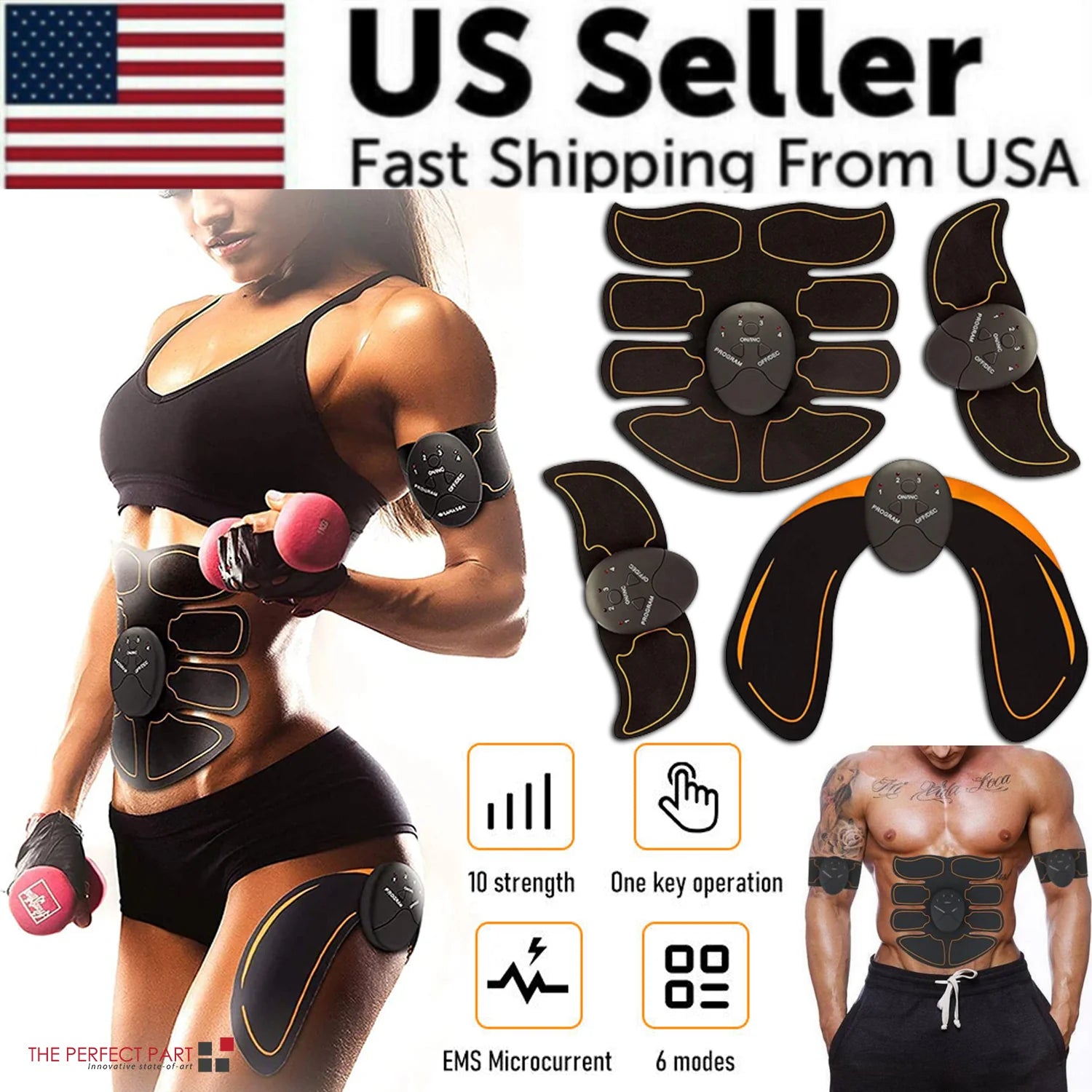 Ultimate EMS Abdominal Muscle Toner - Fitness Gym Belt for Effective Core Training