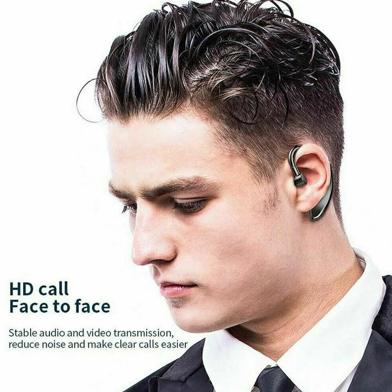 Ultimate Wireless Bluetooth 5.0 Earpiece Headset - Noise Cancelling Earbuds for Driving & Trucker Use