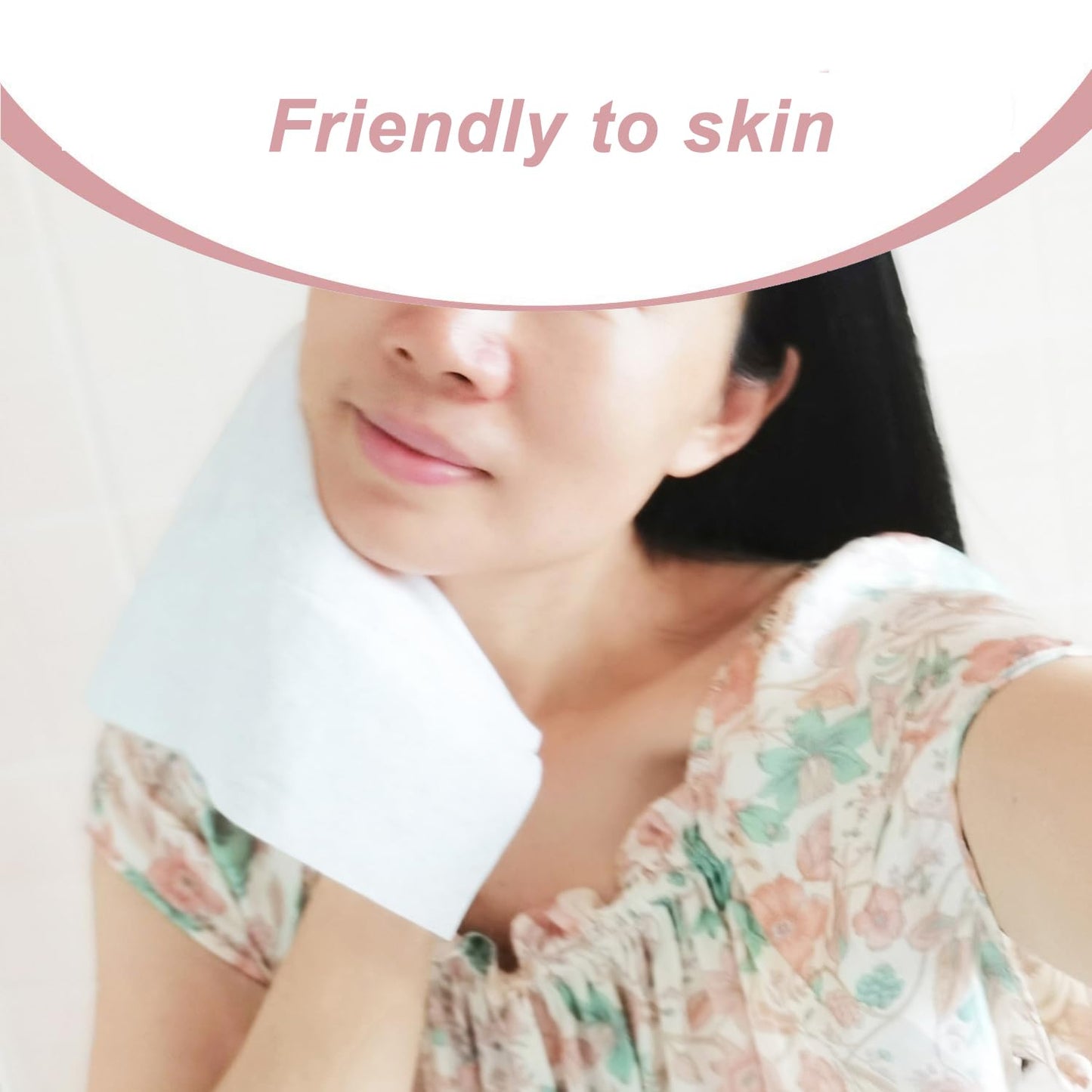 Extra Thick Dry Wipe, Disposable Face Drying Towel 100% Cotton, Lint-Free Cotton Tissues (2 Pack)