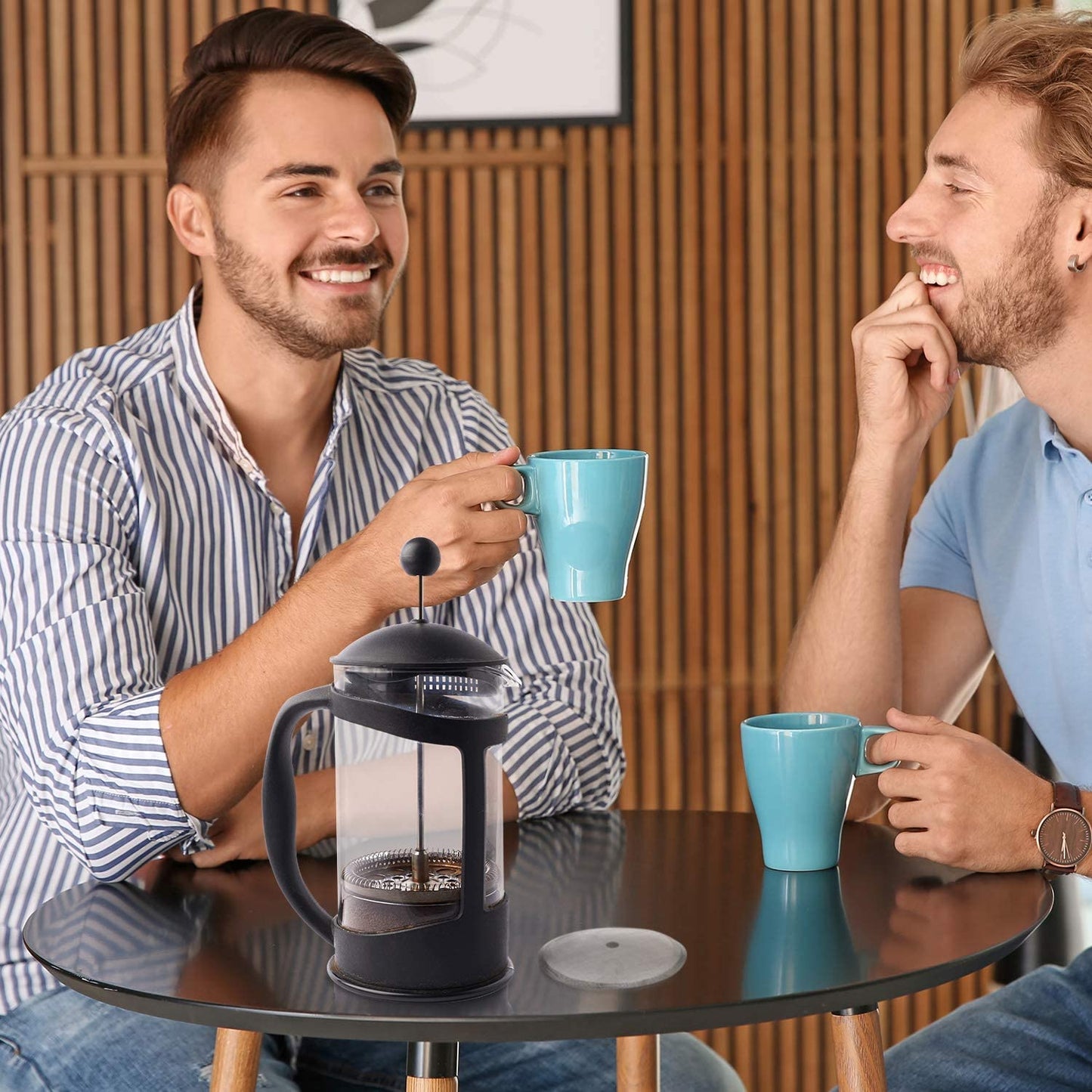 French Press Replacement Cafetiere Filter Mesh Screen Coffee French Press Filters 4 Inch Stainless Steel Reusable Mesh Filter for 8 Cup/ 34 OZ/ 1000 Ml Coffee Tea Makers (24 Packs)