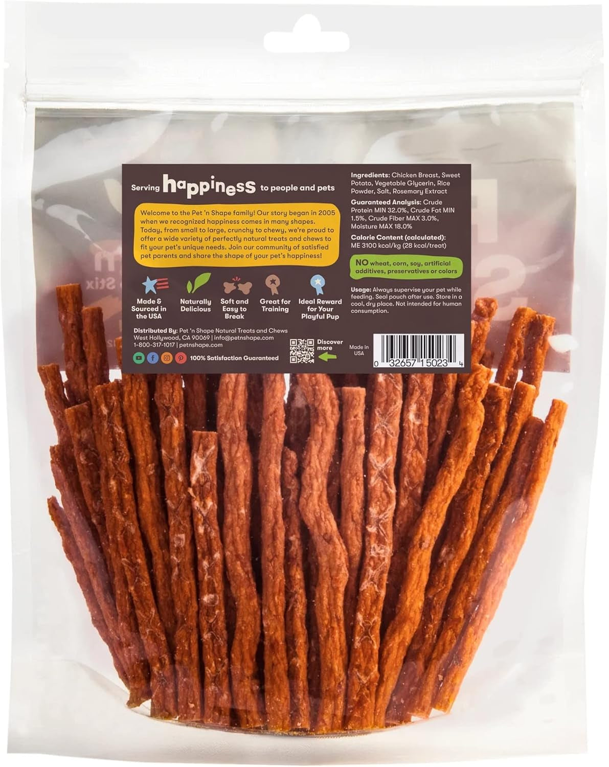 Chik 'N Sweet Potato Stix Dog Treats – Made and Sourced in the USA - 14 Ounce