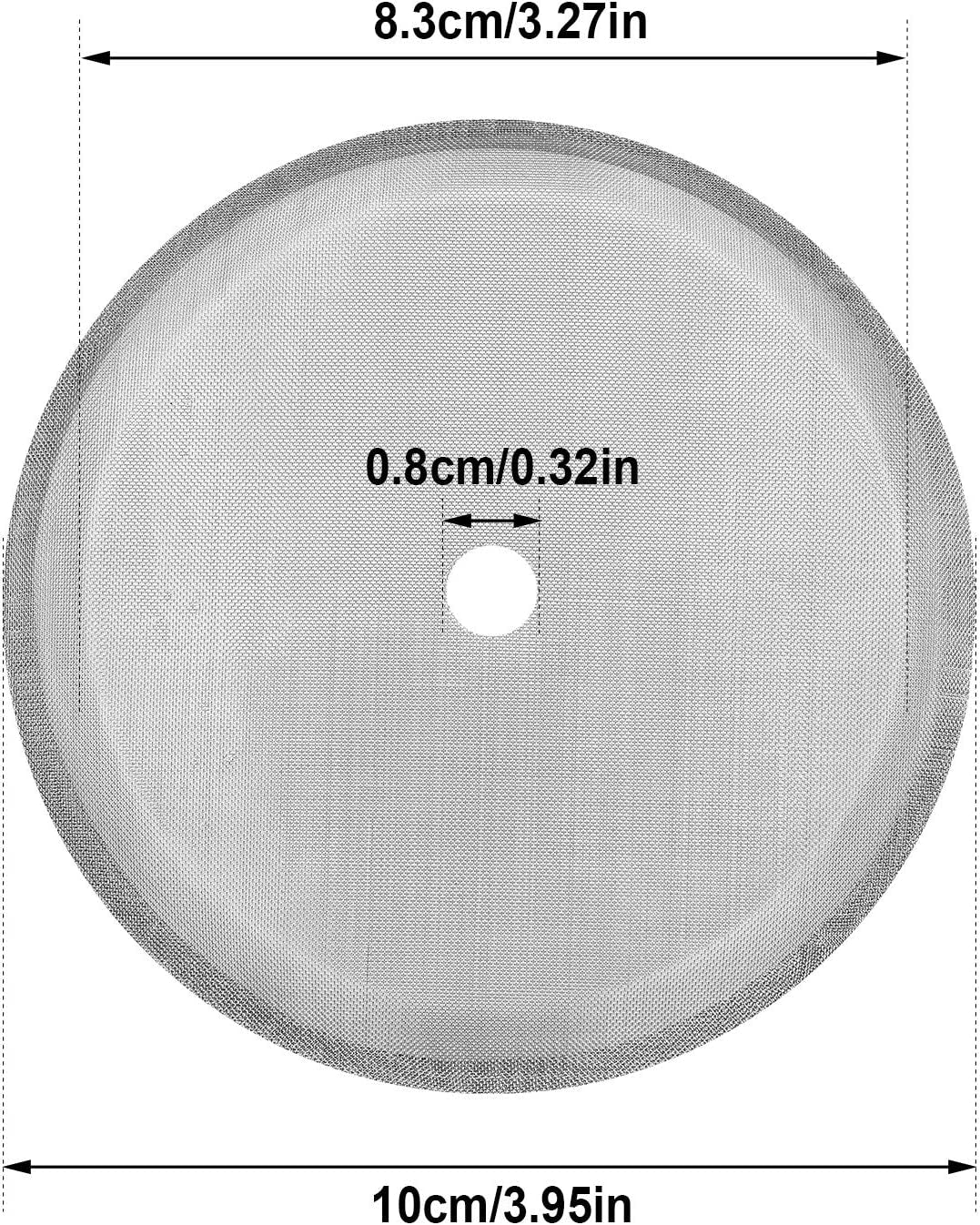 French Press Replacement Cafetiere Filter Mesh Screen Coffee French Press Filters 4 Inch Stainless Steel Reusable Mesh Filter for 8 Cup/ 34 OZ/ 1000 Ml Coffee Tea Makers (24 Packs)