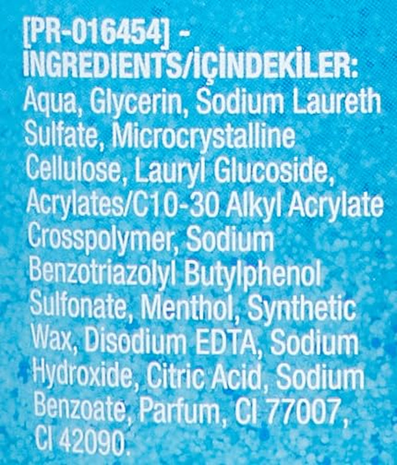 Deep Clean Invigorating Foaming Facial Scrub with Glycerin, Cooling & Exfoliating Gel Face Wash to Remove Dirt, Oil & Makeup, 4.2 Fl. Oz