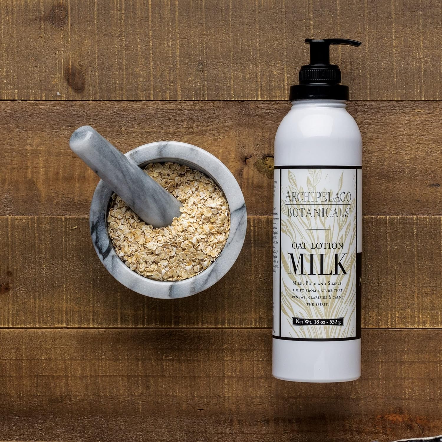 Oat Milk Lotion, Nurturing and Soothing Daily Lotion for Dry Skin, Scented Body Lotion Free from Parabens, Phthalates and Gmos (18 Oz)