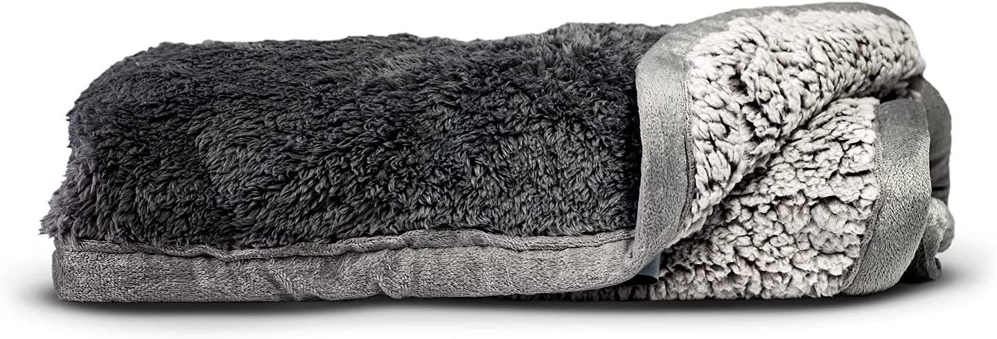 Pawtect Blanket, Premium Waterproof Cat & Dog Blanket with Wickquick & Sherpup Technology, Puppy Blanket, Waterproof Dog Blanket, Blankets for Dogs, Cat Blanket Slate 50X60